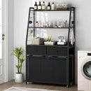 Laundry Hamper Laundry Basket with 3 Section Pull-Out Rolling Bags & 2-Tier Storage Shelf, Laundry Sorter for Organization and Storage with 2 Drawers for Laundry Room, Bathroom by CozyNest Decor