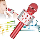 KIDWILL Wireless Bluetooth Karaoke Microphone for Kids, 5-in-1 Portable Handheld Karaoke Mic Speaker Player Recorder with Adjustable Remix FM Radio for Kids Girls Boys Teens Birthday (Red) by TinyTreasures Baby Boutique
