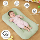 Baby Lounger for Newborn, Bionic Design Baby Lounger, Soft Organic Cotton Breathable Lounger for Infants 0-18 Months (Green) by TinyTreasures Baby Boutique