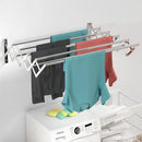 Guevara Wall Mounted Clothes Drying Rack,Stainless Steel Foldable Drying Rack for Laundry Room/Bathroom Tower，Easy to Install 31-inch Rod, 120 lbs Large Capacity- Indoor and Outdoor Use by CozyNest Decor