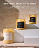 M&SENSE Candles Lemon Vanilla Scented, 19.4oz 110 Hours Long Lasting for Home 2 Wick Natural Soy Wax Non Toxic Candles in Glass Jar, Stress Relief Gifts for Women and Men by CozyNest Decor
