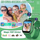 Waterproof Smart Watch for Kids Boys Toys Age 5-12 with 32 Games, Dual Camera, Habit Tracking, Music Player, Video, Alarm Clock, HD Touchscreen Kids Smart Watch Gift for Kid Age 6 7 8 9 10 by TinyTreasures Baby Boutique