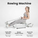 WONDER CORE Pro Max, Ab Machine for Stomach Workout, Ab Workout Equipment for Home Gym, Ab Trainer, 4-in-1 Exercise Equipment: Rowing Machine, Leg Press Machine, Ab Glider Machine, Roman Chair