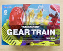 Kizeefun Light Up Train Toy for Toddlers: Transparent Gear Car Toy for Kids with Cool Light and Music Educational Crawling Toys for Baby Boys and Girls by TinyTreasures Baby Boutique