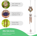 Wind Chimes Outdoor Indoor Decor: Birthday Gifts for Mom Grandma - Outside Lights for Garden Yard Patio Porch(Owl) by CozyNest Decor