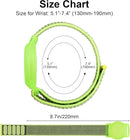 Kids Wristband Protective Case Compatible with Apple AirTag, Adjustable Nylon Bracelet for Air Tag GPS Tracker Holder with Anti Lost Watchband for Toddler Child Kids (Green+Blue) by TinyTreasures Baby Boutique