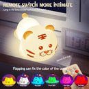 QANYI Christmas Gift Tiger Lamp, Silicone Color Changing Tiger Desk Nightlight, Rechargeable Nursery Table Lamp with Timer and Remote Control, Gift for Toddler Baby Girls Boys Children Bedroom by TinyTreasures Baby Boutique