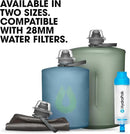 HydraPak Stow - Collapsible Backpacking Water Bottle (350ml, 500ml, 1L) - BPA Free, Ultra Light, Spill-Proof Twist Cap by CozyNest Decor