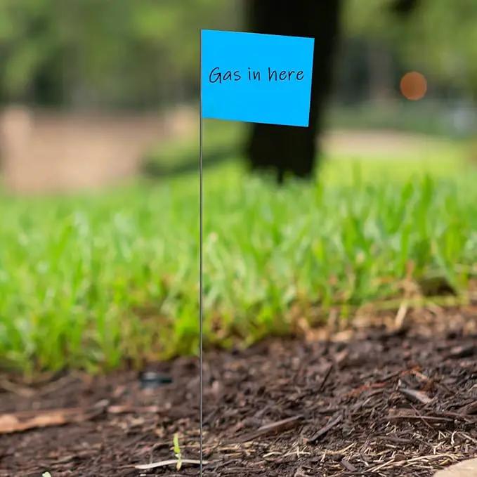Zozen Marking Flags, Blue Color/1000 Pcs/15x4x5 Inch, Yard Flags for Lawn & Irrigation & Landscape & Sprinkler & Survey & Dog Training., photo 5 of 7