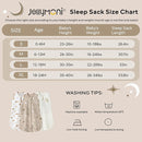 JELLYMONI Baby Sleep Sack 0-6 Months Wearable Blanket for Baby, 100% Cotton 2 Pack Infant Toddler Sleeping Sack Lightweight Soft 2-Way Zipper Sleepsack by TinyTreasures Baby Boutique