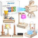 Poraxy STEM Science Kits for Kids Ages 8-10-12, 5 Set 3D Wooden Puzzles, Toys for Ages 8-13, DIY Educational Science Building Kits Crafts, Birthday Gifts for Boys and Girls 8 9 10 11 12 13 Year Old by TinyTreasures Baby Boutique