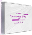 ZCHENBS® – Mattress Bags for Moving and Storage,Mattress Bag with Zippers,5 Mil Ultra-Thick Bed Bag,Waterproof,Anti-Tear,Heavy-Duty Mattress bag (Tansparent/Purple, Crib-(1 Pack)) by TinyTreasures Baby Boutique