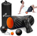 Sportneer 4 in 1 Foam Roller Set: Dual Textures Foam Roller, Foot Roller, Lacrosse Ball, Traction Massage Ball with String, Deep Massage Roller for Whole Body Release, Physical Therapy by CozyNest Decor