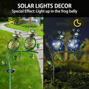 Afirst Solar Lights Outdoor Decorative Metal Sitting Frogs Hollow Out White LED Metal Waterproof Garden Stake Lights for Walkway Pathway Lawn Patio Yard Decorations by CozyNest Decor