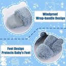 Fairy Baby Newborn Baby Winter Snowsuit Bear Thick Romper Footie Double Zip Hooded Jumpsuit Fleece Coat Infant Boy Girl 0-12M by TinyTreasures Baby Boutique