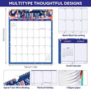 Wall Calendar 2025-2026, 18 Month Calendar from July 2025 to December 2026 Large Desk Calendar with Twin-Wire Binding for Home Office Planning Personal Organisers（14.5" x 11.8"), Festival Style by TinyTreasures Baby Boutique