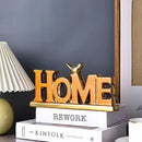 Love Sign Decoration - Orange & Gold Signs for Home Decor, Personalized Love Decor with Gold Bird Sculpture (2 Pcs) by CozyNest Decor