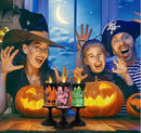 1.Halloween Snow Globe Tornado Flameless Candles Table Centerpiece for Celebration Party,Battery Operated LED Candle with 6 Hours Timer for Home Indoor Halloween Decoration (Spider) by CozyNest Decor