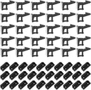 Tuanse 30 Pcs Cabinet Locks Invisible Safety Drawer Latches with Screws Self Adhesive Cabinet Drawer Locks for Home Kitchen Furniture Door Latches(Black) by TinyTreasures Baby Boutique