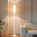 Floor Lamp for Living Room,Dimmable Floor Lamp with LED Bulb,Modern Standing Lamp with Marble Base,Tall Standing Lamps for Living Room,Bedroom,Office,Reading and Nursery(White) by CozyNest Decor