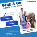 DaddyGoFish Kids Fishing Pole - Rod Reel Combo Tackle Box Starter Set - First Year Small Dock Gear Kit for Boys Girls Toddler Youth Age Beginner Little Children Junior Anglers Older Kids by TinyTreasures Baby Boutique