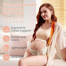 Upgranded Pregnancy Belly Band, Belly Support Belt for Pregnant Women with Adjustable Straps, Back Support, Waist Support Belt for Pregnancy (Orange, Small) by TinyTreasures Baby Boutique