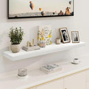 White Floating Shelves 48 Inch Long, 8 Deep Floating Shelves for Wall, Rustic 48" Long Fireplace Mantel, Large 48 x 8 Wall Shelves for Bedroom, Living Room, Bathroom, White Deep Shelves Set of 1 by CozyNest Decor