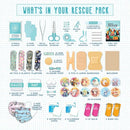 EVERLIT Care Rescue Pack | Family-Friendly First Aid Kit for Kids with 200 Pcs Medical Supplies | Travel-Friendly Compact Storage Bag for Home, Car, Travel, Camping, Adventure (Camping) by TinyTreasures Baby Boutique