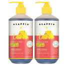Alaffia Babies and Kids Shampoo and Body Wash, Gentle and Calming Support for Soft Hair and Skin with Shea Butter, Neem, and Coconut Oil, Fair Trade, Coconut Strawberry, 2 Pack – 16 Fl Oz Ea by TinyTreasures Baby Boutique