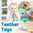 LIGHTDESIRE Baby Toys Musical Caterpillar,Infant Stuffed Animal Toy with Crinkle and Rattles,Soft Sensory Toys with Textures for Tummy Time Newborn Boys Girls 0 3 6 12 Months(Blue) by TinyTreasures Baby Boutique