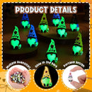 Wesiti 25 Pcs Luminous Halloween Mini Gnomes Figurines Bulk Glow in Dark Miniature Ornaments Hide and Seek Tiny Gnomes Figures Statue Halloween Party Favor Bag Fillers Garden Dollhouse Decor Gifts by CozyNest Decor