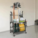 VEVOR Garden Tool Organizer, 16 Slots with Hooks, Yard Tool Tower Rack with Wheels for Garage Organization and Storage, Hold Long-Handled Tool/Rake/Broom, Metal Tool Stand Holder for Shed, Outdoor by GreenHaven Gardens