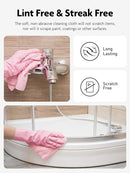 Fantasticlean Microfiber Cleaning Cloth Roll -40 Pack, Tear Away Microfiber Towels, 12" x 12", Reusable, Washable, Scratch Free, Ultra Absorbent Dish Rags for Car, Home, Garage or Shop (Pink) by CozyNest Decor