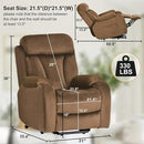 Power Lift Chair Recliners for Elderly, Modern Adult Power Lift Recliner, Velvet Upholstery Electric Lift Chair Recliner with Side Pocket for Living Room (Brown) by CozyNest Decor