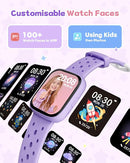 Kids Watch for Girls 5-12, Kids Smart Watch Fitness Tracker Pedometer, No Phone Needed, Puzzle Games with Parental Control, IP68 Waterproof, Heart Rate, Sleep Monitor, Step Counter, 80 Sports by TinyTreasures Baby Boutique