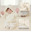 Newborn Baby Bear Outfit Suit Girls Boys Fleece Jumpsuit Romper Hooded Winter Snowsuit Clothes by TinyTreasures Baby Boutique