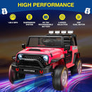 L8 2 Seater Ride On Car, 12V Kids Electric Car w/Remote Control, 4-Wheel Suspension, Bluetooth Speaker, Multi Music Modes, 3 Speeds, LED Lights, Xmas & Birthday Gift Ideas for Kids Ages 3+ by TinyTreasures Baby Boutique