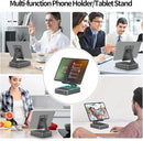 Jteman Wireless Bluetooth Speaker Tablet Stand, Adjustable with Bluetooth Speakers,Gifts for Women Men,Kitchen Gadget for Men,Compatible with Phones and Tablet (4.0-12.9'') - Graphite by GreenHaven Gardens