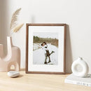 11x14 Picture Frame Natural Solid Walnut Photo Frames with 8x10 Removable Mat Wall Hanging Large Handcrafted Frame with HD Plexiglass Wall and Tabletop Display Large Poster Frame by CozyNest Decor