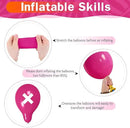 Pink Balloons Set 12 Inch Hot Dark Magenta Light Pastel Pink Metallic Latex Helium Balloon for Girls Baby Shower Princess Wedding Birthday Party Decorations by CozyNest Decor
