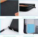 Real Leather Wallet RFID Family Passport Holder Waterproof Travel Essentials (Black) by TinyTreasures Baby Boutique