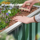 KING BIRD 68" x 36" x 24" Galvanized Raised Garden Bed Outdoor Heightened Steel Metal Planter Box for Deep-Rooted Vegetables, Flowers, Large Raised Bed Kit(Green) by GreenHaven Gardens