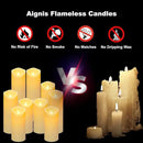 Aignis 2pcs Flameless LED Candles Battery Operated with 10-Key Remote Timer, Indoor Heat Resistant, 3D Wick with Warm Flickering Glow for Cozy Home/Wedding/Holiday Décor (D 2.2" x H 6") by CozyNest Decor