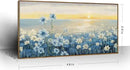 Large Framed Wall Art for Living Room Bedroom Office Decor, Modern Beach Canvas Wall Art Coastal Ocean Nature Blue Artwork Floral Sunrise/Sunset Zen Landscape Flower Wall Picture 48x24“ by CozyNest Decor