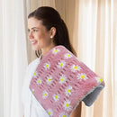 GOQOTOMO Flower Heating Pad for Back Pain Relief- 12" x 24"12 Heat Levels, 8 Timers Stay on, Machine Washable -F1224 by CozyNest Decor