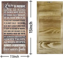 Love is Patient Love is Kind Wall Art, 1 Corinthians 13 Walls Arts, God Wall Decor, Bible Quotes Walls Decor, Christian Gift by CozyNest Decor