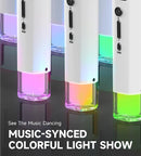 Wireless Microphones, Microphone with One-to-One Chip Connection and LED Lights, 40H Duration, 200FT Range Receiving, Volume Control Karaoke Microphone for Singing, Speech, Home Party, YouTube/TikTok by TinyTreasures Baby Boutique
