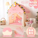 Wilwolfer Kid Tent with Mat, Star Lights - Kids Play Tents for Toddlers Kids Tents Indoor Playhouse - Princess Tent for Girls Toy House Gift (Pink with Mesh) by TinyTreasures Baby Boutique