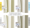 NICETOWN Bedroom Room Darkening Curtains - Triple Weave Grommet Top Thermal Insulated Solid Energy Saving Panels/Drapes for Villa/Hall, Beige, 1 Pair, 52 inches by 95 Inch by TinyTreasures Baby Boutique