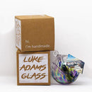 Luke Adams Handmade Glass Gazing Balls for Garden on Clearance – Hand Blown Glass Gazing Ball for Yard Décor – Decorative Garden Globe (Sea Sky Violet) by CozyNest Decor